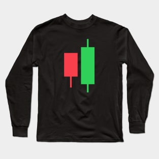 Bullish Engulfing Candlestick Pattern Long Sleeve T-Shirt